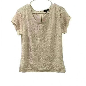 Women’s Verve Ami White Lace Top
